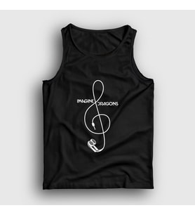 Presmono Unisex Siyah Clef Imagine Dragons Atlet 81477tt
