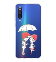 Xiaomi Mi 9 Se Uyumlu Kapak Aşk Tasarımlı Şeffaf Silikon Kılıf