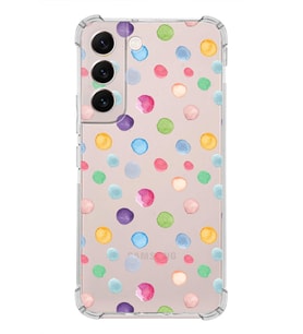 PrintiFy Samsung Galaxy S22 Plus Uyumlu Water Color 6 Baskılı Şeffaf Köşe Korumalı Antişok Kılıf