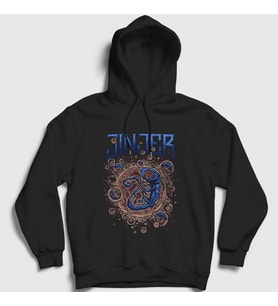 Presmono Unisex Siyah Birth Jinjer Kapüşonlu Sweatshirt 160608tt