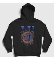 Presmono Unisex Siyah Birth Jinjer Kapüşonlu Sweatshirt 160608tt