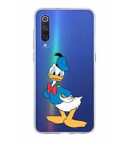Xiaomi Mi 9 Uyumlu Kapak Donald Duck Tasarımlı Şeffaf Silikon Kılıf