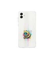 Samsung Galaxy A04 ile uyumlu Splash arı tasarımlı şeffaf silikon kılıf