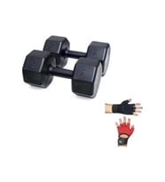 2 ADET 8 KG DUMBELL + BODY ELDİVENİ