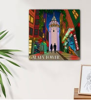 Galata Tasarımlı Mdf Duvar Tablosu