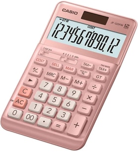 Casio Jf-120Fm-Pk Pembe 12 Hane Masa Üstü Hesap Makinesi