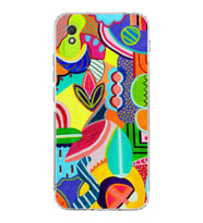 PrintiFy Xiaomi Redmi 9A ile Uyumlu Retro Color 6  Kamera Korumalı Şeffaf  Kılıf