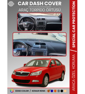 SKODA OCTAVİA (2006-2013) Torpido Örtüsü Ön Göğüs Halı Torpido Koruma Birebir Uyum Kaymaz UV Koruma