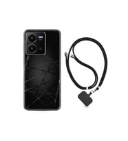 Vivo Y35 Kılıf Ipli Boyun Askılı Desenli Silikon Dikenli Tel 1779
