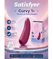Telefon Kontrol Air Pulse Satisfyer Curvy 1+ Rose Red Vibratör