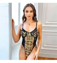 Arias Closet Sarı Çiçek Desenli Fantezi Mayokini