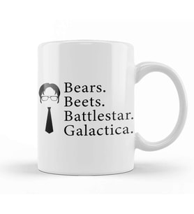 Bears Beets Battlestar Galactica Kupa Bardak Porselen