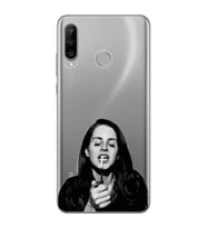 Huawei P30 Lite Uyumlu Lana Del Rey Desenli Şeffaf Telefon Kılıfı