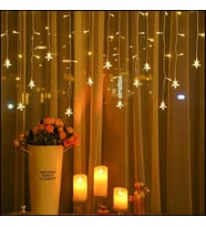 Yıldız 4m 96 Led 19 Saçak 40-50-60cm Gün Işığı yıldız boyutu:7cm