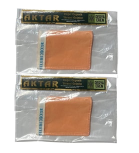 İpek Kese (Parmak geçmeli) Yüz İçin Saf ipek (7,5* 10,5cm),2 Adet, Derya Eren