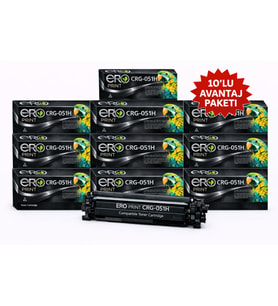 CRG-051H / Canon i-Sensys MF-264dw Muadil Toner - 10'lu Avantaj Paket