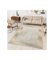 Rovigo Home Dijital Baskı Yıkanabilir Kaymaz Taban Salon Halısı RVG0301-SM273 (Bej)