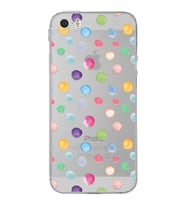 PrintiFy iPhone 5S ile Uyumlu Water Color 6  Kamera Korumalı Şeffaf  Kılıf