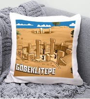 Göbeklitepe Tasarımlı Yastık