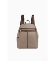 Cengiz Pakel Kadın Lacoste Kumaş Sırt Çantası - 7368L - Platin