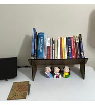 Masaüstü Kitaplık Mini Raf Masaüstü Kitap Düzenleyici Organizer 34 cm ve 50 cm (50 cm)