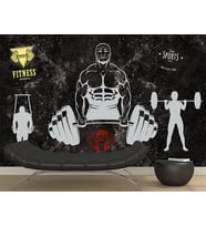 Fitness Spor Body salonları için Özel Tasarım Duvar Kağıdı