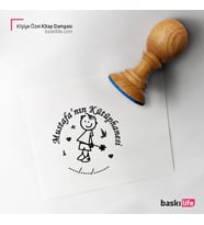 Kişiye Özel Kitap Damgası Kitap Mührü Kaşe Kitap Mühür Özel Damga 476