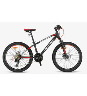 Kron XC 75 24 Jant 13 Kadro MD 21 Vites Çocuk Dağ Bisikleti Siyah Gri Kırmızı