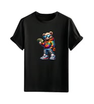 Animasyon Görselli  Unisex (Tshirt) Tişört (Siyah)