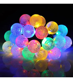 VIP KALİTE RENKLİ KRİSTAL TOP LED IŞIK CRYSTAL LED LİGHT BALL YILBAŞI AĞACI IŞIĞI RENKLİ NOEL IŞIĞI