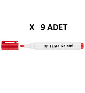 Lotte Tahta Kalemi Kırmızı x 9 Adet