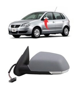 Vw Polo Sol Ayna Komple Manuel 2005-2010 6Q1857507N