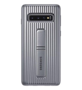 Galaxy S10 ile Uyumlu Protective Standing Cover Gümüş EF-RG973CSEGWW