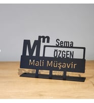Mali Müşavir İsimlik - Mali Müşavir Muhasebeci İsimlik Seti -  Kişiye Özel İsimlik