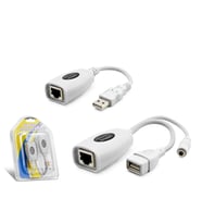 USB RJ45 Kablolu Uzatıcı Seti 60 m - Beyaz HDX5064