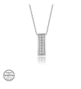 SWAROVSKİ TAŞLI SIRA TAŞ 925 AYAR GÜMÜŞ KOLYE