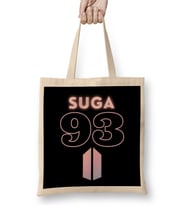 Bts Suga 93 Logo Bez Çanta Uzun Saplı