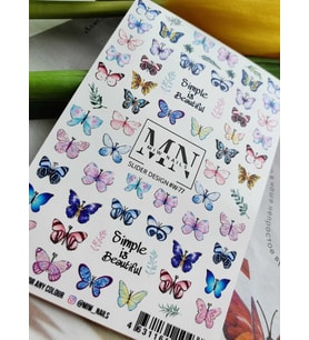 Nail Art Slider Stiker – Limon Dilim W77