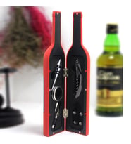 Şişe Şarap Seti (Kırmızı)