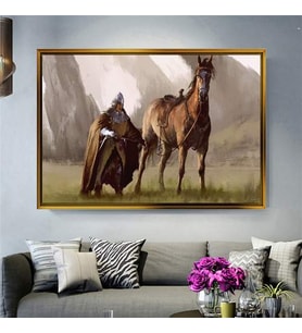 Altın Çerçeveli dekoratif tablo a1448 (Gold)