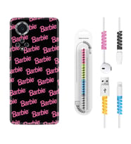 Huawei Nova Y70 Y90 Nova 9 SE  Kılıf Kablo Koruma Spiral Silikon Barbie 1404