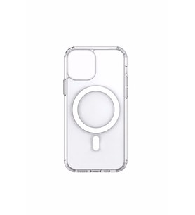 Apple Iphone 12 Pro  Max Magsafe uyumlu Kılıf (Kablosuz Şarj Cihazına Uyumlu ) (Şeffaf Hologram)