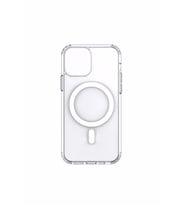 Apple Iphone 12 Pro  Max Magsafe uyumlu Kılıf (Kablosuz Şarj Cihazına Uyumlu ) (Şeffaf Hologram)