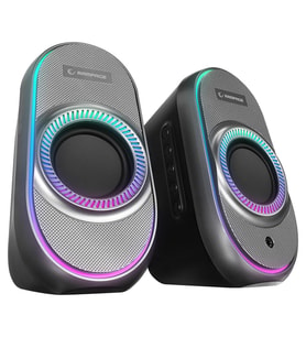 Rampage RMS-X3 2.0 6W Bluetooth Özellikli Siyah Multimedia RGB Işıklı Gaming USB Speaker