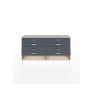 Arges Konsol 8 Çekmeceli  176x30x99 Çam-Aytaşı/Antrasit