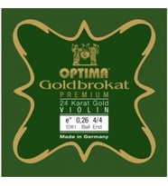 Optima 631745 Goldbrokat Premium 24 Ayar Altın Keman Mi Teli  Gerçek Altın Kaplama ile Kararmaya Dayanıklı Yapı ve Sıcak Solist Tonları