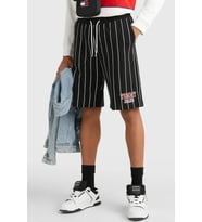 Tommy Hilfiger Tommy Jeans Oversize Pinstripe Men's Shorts Erkek Oversize Şort Siyah