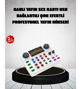 Canlı Yayın ve Karaoke İçin Profesyonel Ses Kartı Bluetooth Destekli
