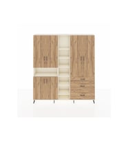 Arges Gardrop 13 Raflı 3 Çekmeceli 6 Kapaklı 220x30x243 Aytaşı-Çam