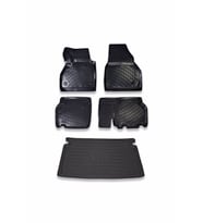 Renault Kangoo 2011-2016 Paspas ve Bagaj Havuzu Seti (Siyah)